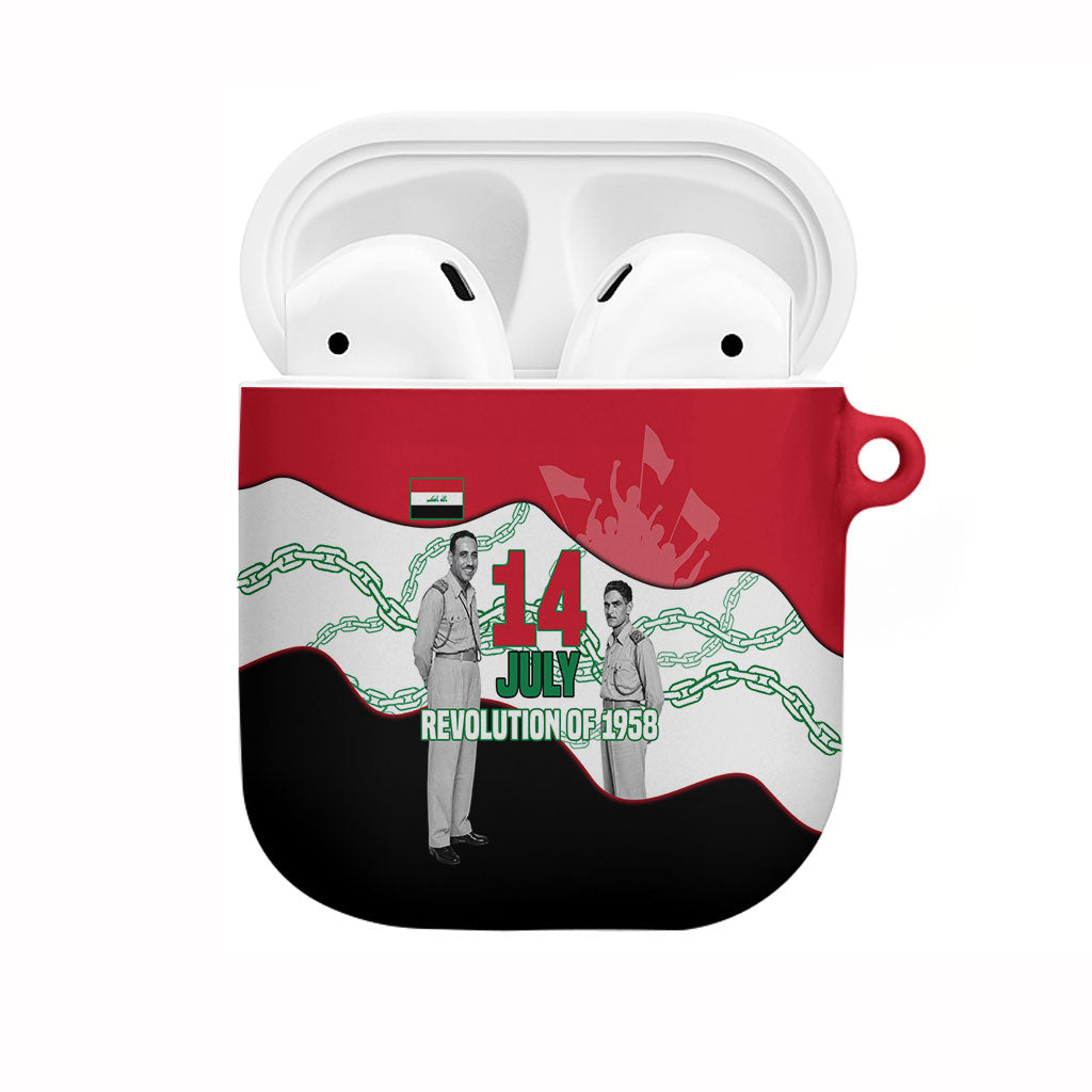 Iraq 14 July Revolution 1958 AirPods Case Abdul Karim Qasim Broken Chains Rising Fists