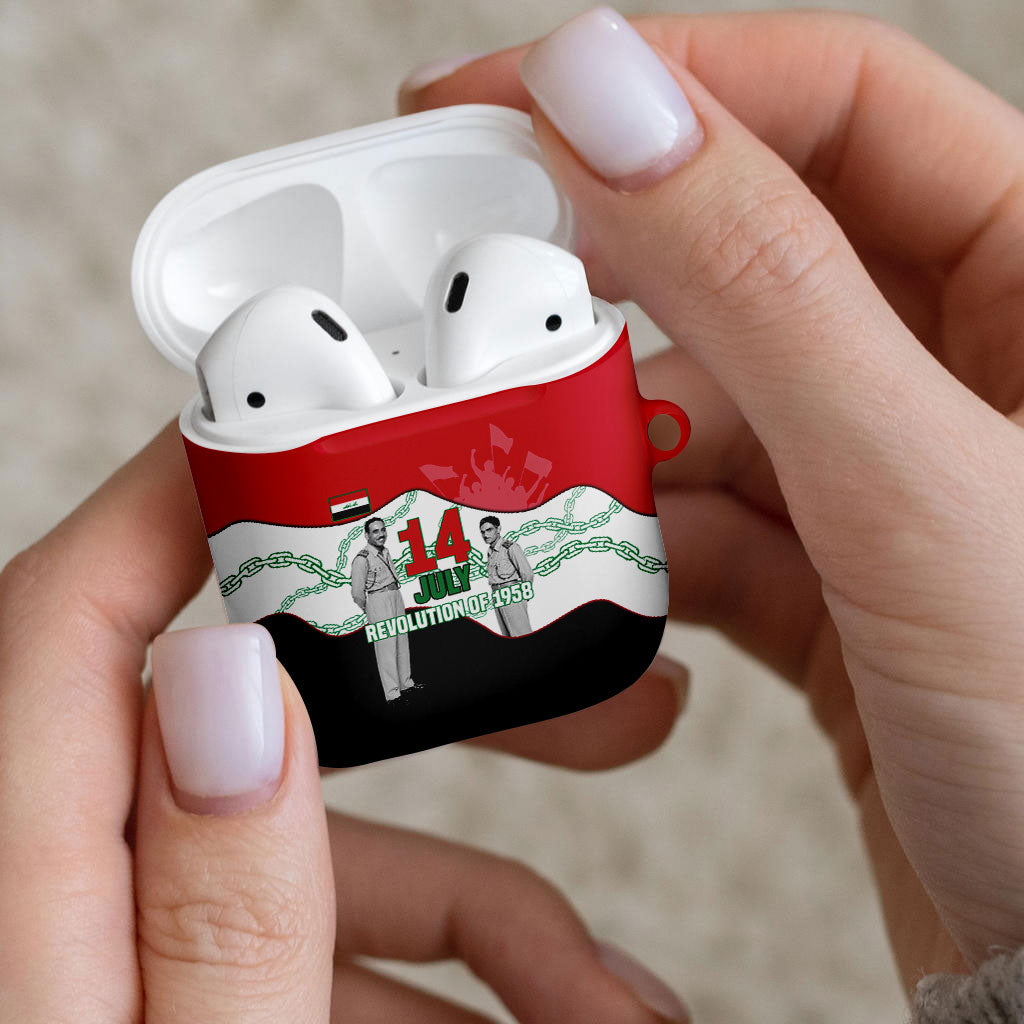 Iraq 14 July Revolution 1958 AirPods Case Abdul Karim Qasim Broken Chains Rising Fists