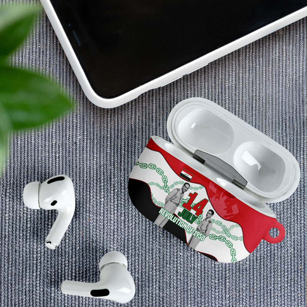 Iraq 14 July Revolution 1958 AirPods Case Abdul Karim Qasim Broken Chains Rising Fists