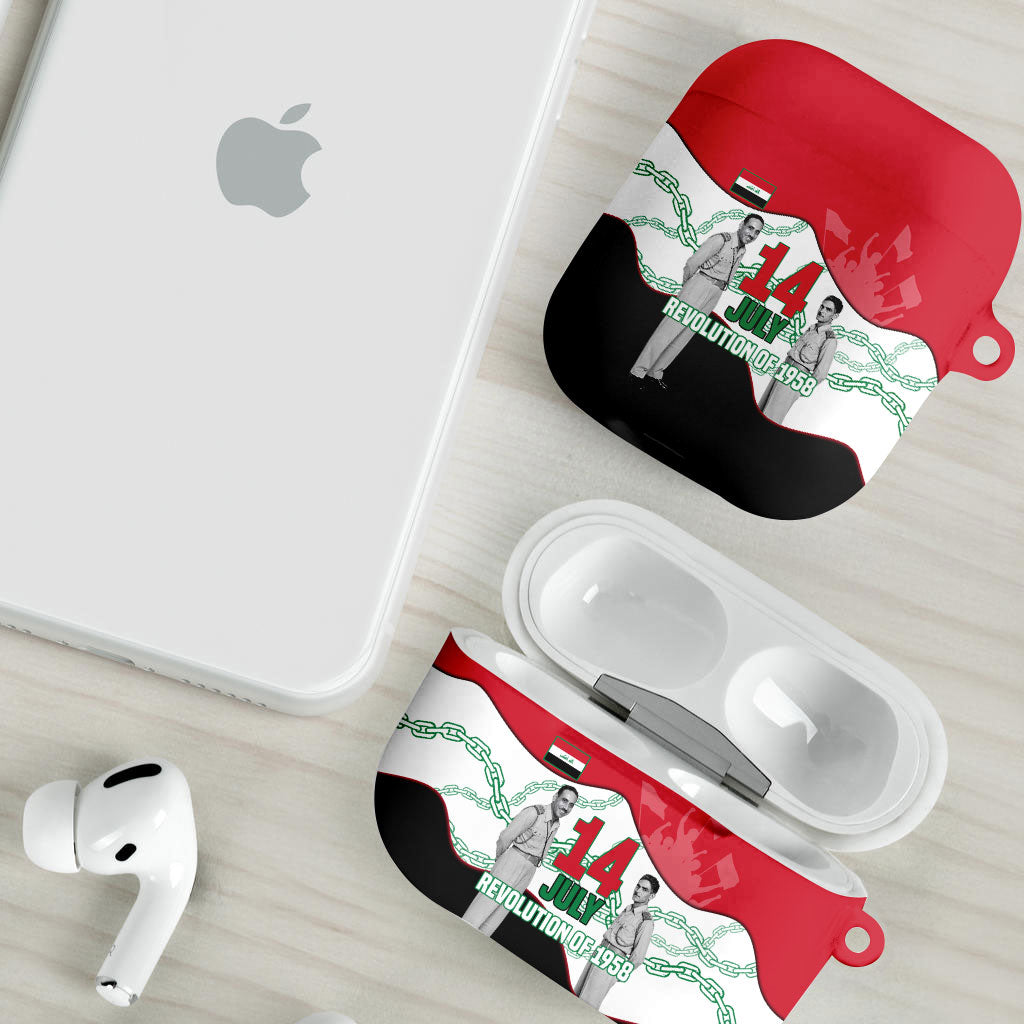 Iraq 14 July Revolution 1958 AirPods Case Abdul Karim Qasim Broken Chains Rising Fists