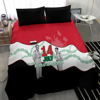 Iraq 14 July Revolution 1958 Bedding Set Abdul Karim Qasim Broken Chains Rising Fists