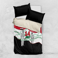 Iraq 14 July Revolution 1958 Bedding Set Abdul Karim Qasim Broken Chains Rising Fists