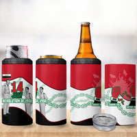 Iraq 14 July Revolution 1958 4 in 1 Can Cooler Tumbler Abdul Karim Qasim Broken Chains Rising Fists