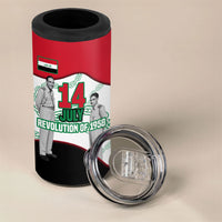 Iraq 14 July Revolution 1958 4 in 1 Can Cooler Tumbler Abdul Karim Qasim Broken Chains Rising Fists