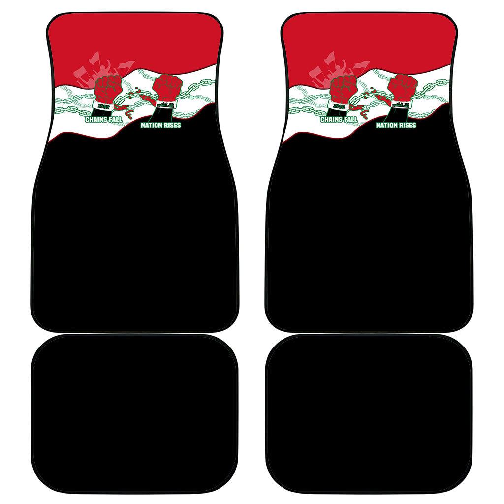 Iraq 14 July Revolution 1958 Car Mats Abdul Karim Qasim Broken Chains Rising Fists