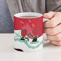 Iraq 14 July Revolution 1958 Ceramic Mug Abdul Karim Qasim Broken Chains Rising Fists