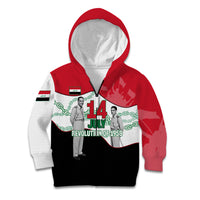 Iraq 14 July Revolution 1958 Kid Hoodie Abdul Karim Qasim Broken Chains Rising Fists