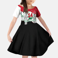 Iraq 14 July Revolution 1958 Kid Short Sleeve Dress Abdul Karim Qasim Broken Chains Rising Fists