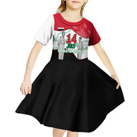 Iraq 14 July Revolution 1958 Kid Short Sleeve Dress Abdul Karim Qasim Broken Chains Rising Fists