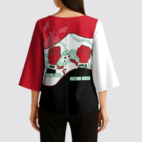 Iraq 14 July Revolution 1958 Kimono Sleeve Blouse Abdul Karim Qasim Broken Chains Rising Fists