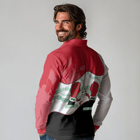 Iraq 14 July Revolution 1958 Long Sleeve Polo Shirt Abdul Karim Qasim Broken Chains Rising Fists