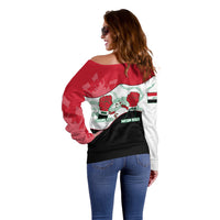 Iraq 14 July Revolution 1958 Off Shoulder Sweater Abdul Karim Qasim Broken Chains Rising Fists