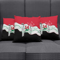 Iraq 14 July Revolution 1958 Pillow Cover Abdul Karim Qasim Broken Chains Rising Fists