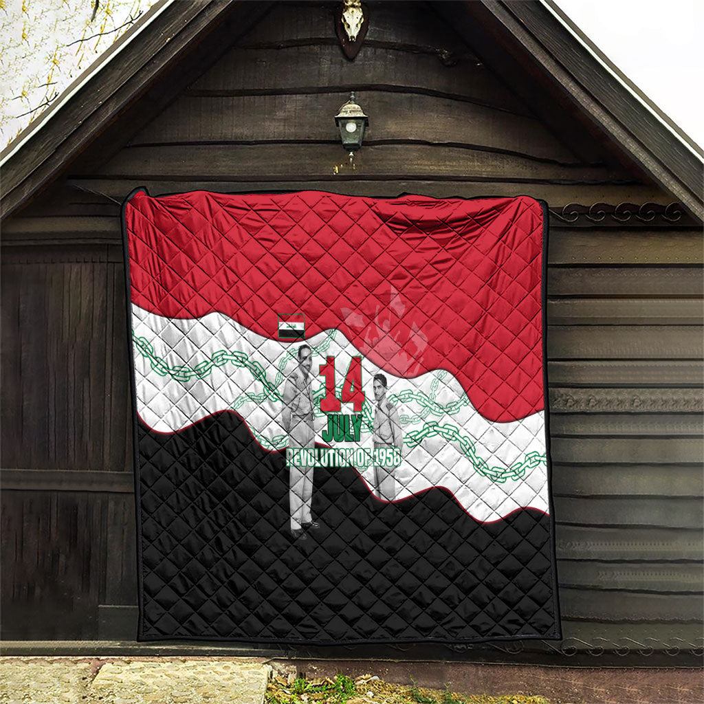 Iraq 14 July Revolution 1958 Quilt Abdul Karim Qasim Broken Chains Rising Fists
