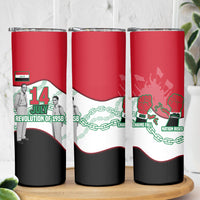 Iraq 14 July Revolution 1958 Skinny Tumbler Abdul Karim Qasim Broken Chains Rising Fists