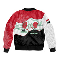 Iraq 14 July Revolution 1958 Sleeve Zip Bomber Jacket Abdul Karim Qasim Broken Chains Rising Fists
