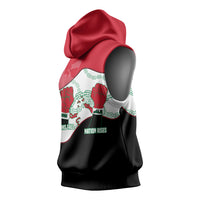 Iraq 14 July Revolution 1958 Sleeveless Hoodie Abdul Karim Qasim Broken Chains Rising Fists