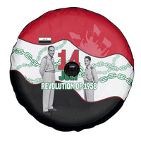 Iraq 14 July Revolution 1958 Spare Tire Cover Abdul Karim Qasim Broken Chains Rising Fists