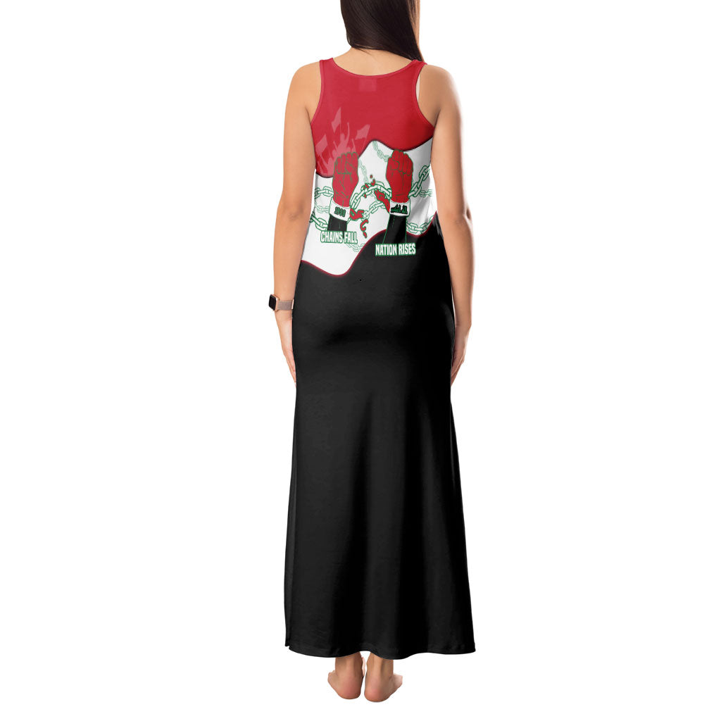 Iraq 14 July Revolution 1958 Tank Maxi Dress Abdul Karim Qasim Broken Chains Rising Fists