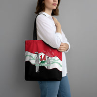 Iraq 14 July Revolution 1958 Tote Bag Abdul Karim Qasim Broken Chains Rising Fists