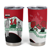 Iraq 14 July Revolution 1958 Tumbler Cup Abdul Karim Qasim Broken Chains Rising Fists
