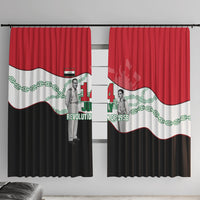Iraq 14 July Revolution 1958 Window Curtain Abdul Karim Qasim Broken Chains Rising Fists