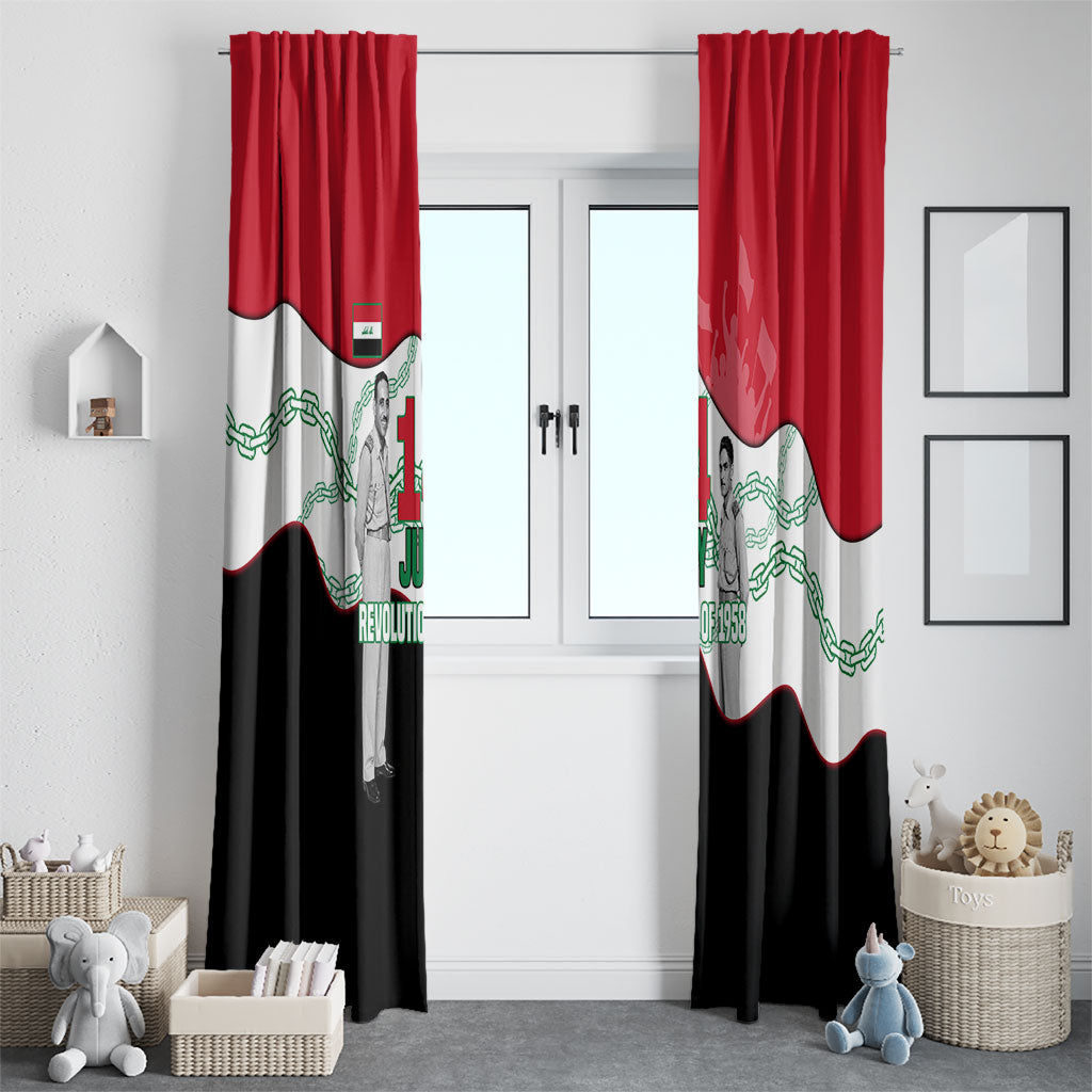 Iraq 14 July Revolution 1958 Window Curtain Abdul Karim Qasim Broken Chains Rising Fists