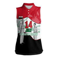 Iraq 14 July Revolution 1958 Women Sleeveless Polo Shirt Abdul Karim Qasim Broken Chains Rising Fists