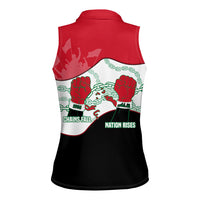 Iraq 14 July Revolution 1958 Women Sleeveless Polo Shirt Abdul Karim Qasim Broken Chains Rising Fists