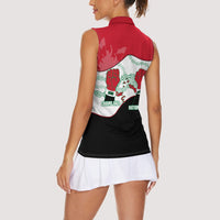 Iraq 14 July Revolution 1958 Women Sleeveless Polo Shirt Abdul Karim Qasim Broken Chains Rising Fists