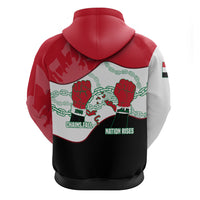 Iraq 14 July Revolution 1958 Zip Hoodie Abdul Karim Qasim Broken Chains Rising Fists