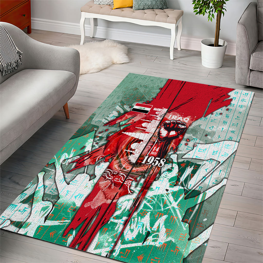 Iraq Revolution Area Rug Eagle Of Saladin Iraqi Patriotism