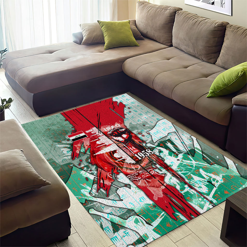 Iraq Revolution Area Rug Eagle Of Saladin Iraqi Patriotism