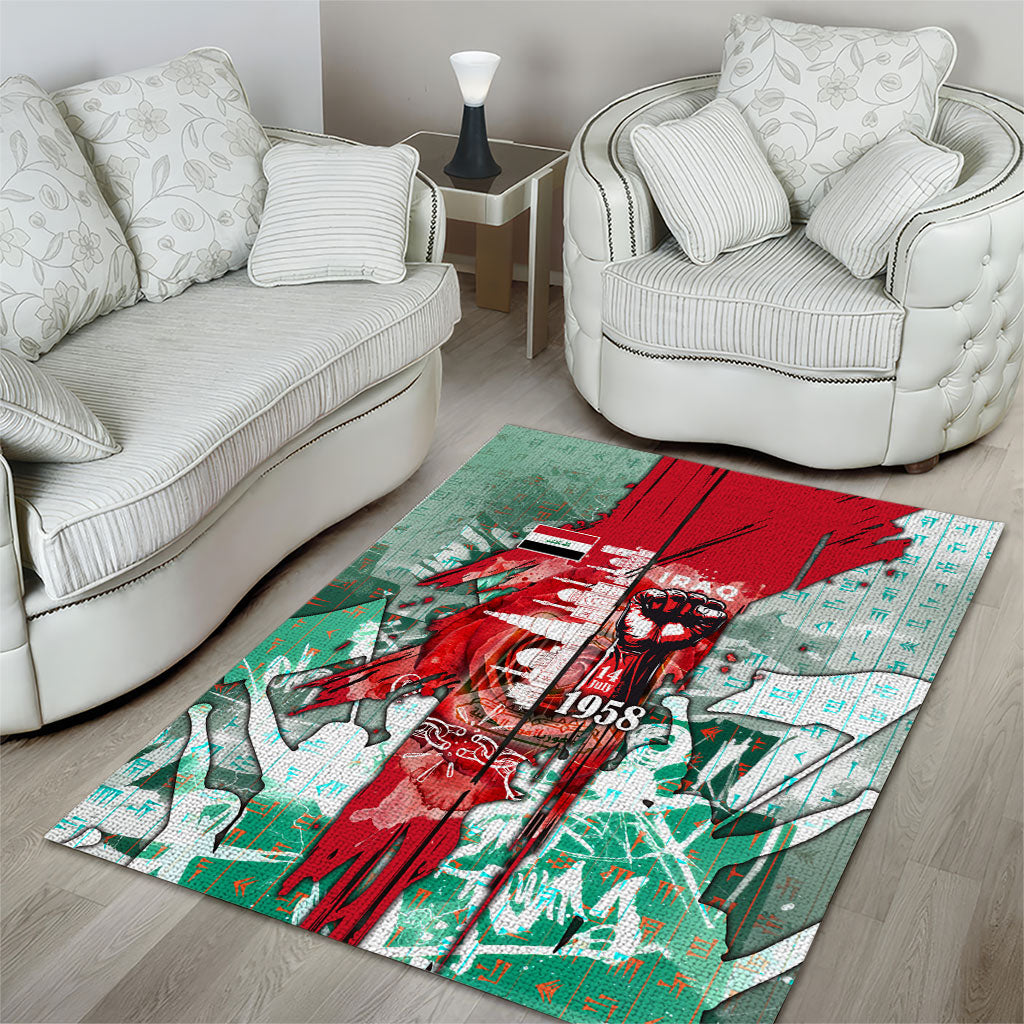 Iraq Revolution Area Rug Eagle Of Saladin Iraqi Patriotism