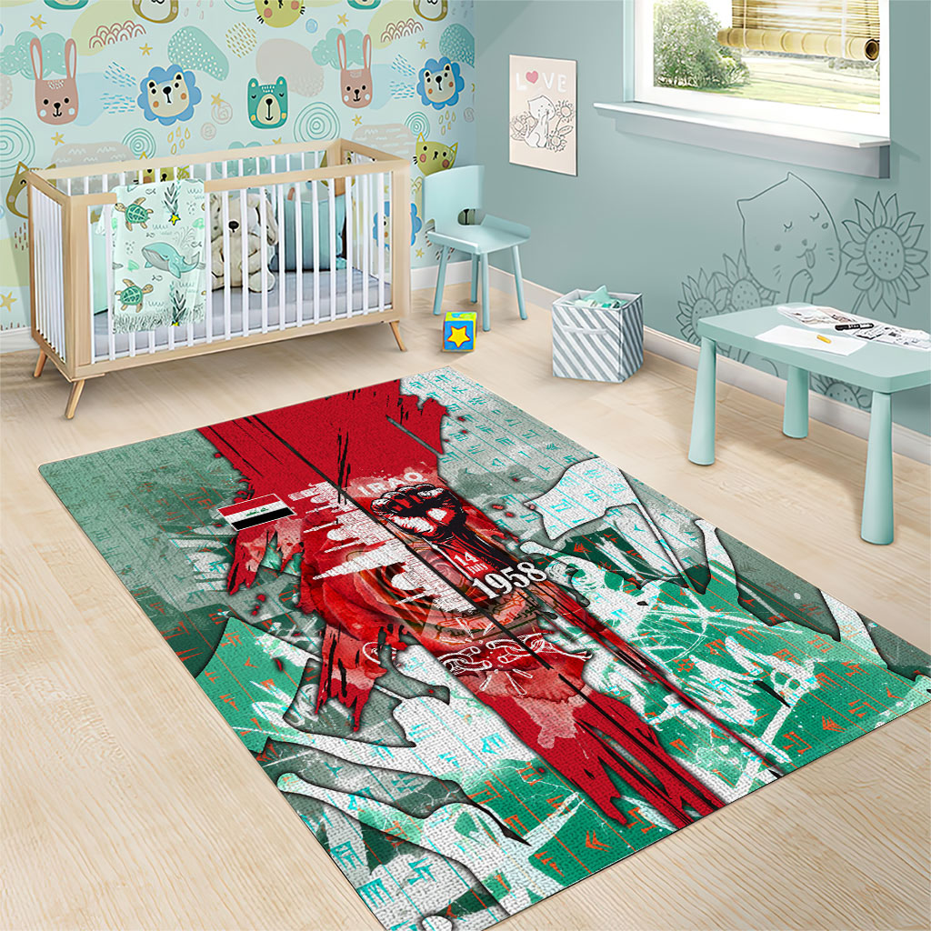 Iraq Revolution Area Rug Eagle Of Saladin Iraqi Patriotism
