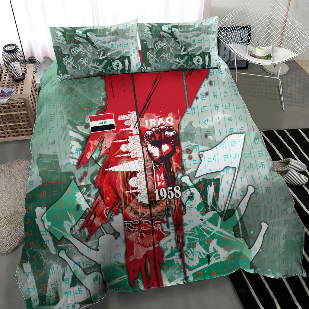 Iraq Revolution Bedding Set Eagle Of Saladin Iraqi Patriotism
