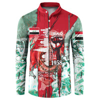 Iraq Revolution Button Sweatshirt Eagle Of Saladin Iraqi Patriotism