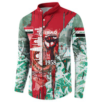 Iraq Revolution Button Sweatshirt Eagle Of Saladin Iraqi Patriotism