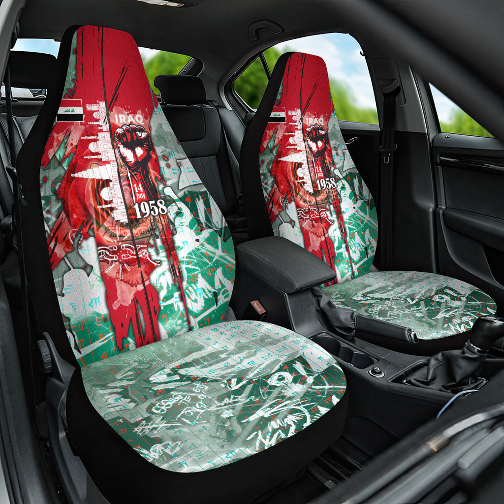 Iraq Revolution Car Seat Cover Eagle Of Saladin Iraqi Patriotism