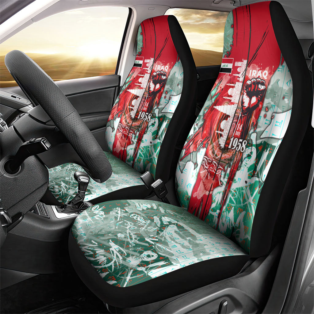 Iraq Revolution Car Seat Cover Eagle Of Saladin Iraqi Patriotism