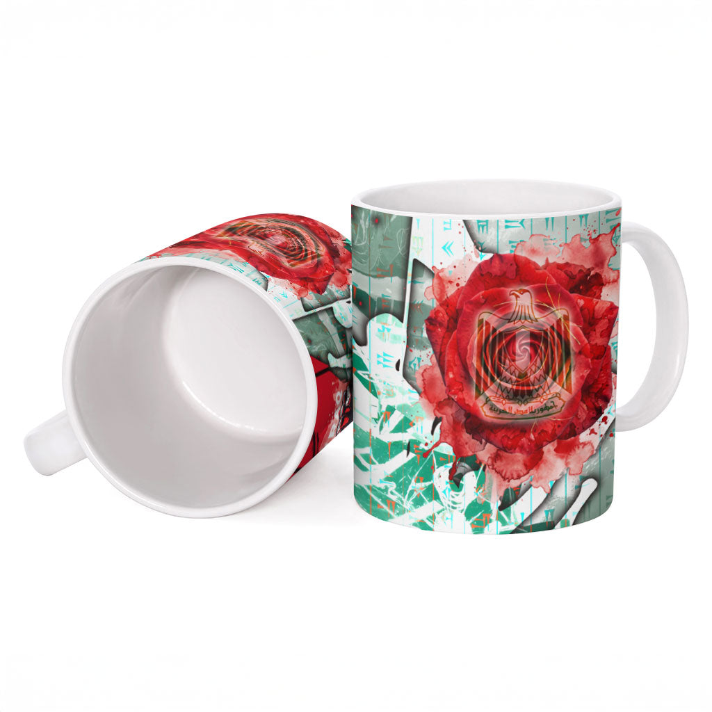 Iraq Revolution Ceramic Mug Eagle Of Saladin Iraqi Patriotism
