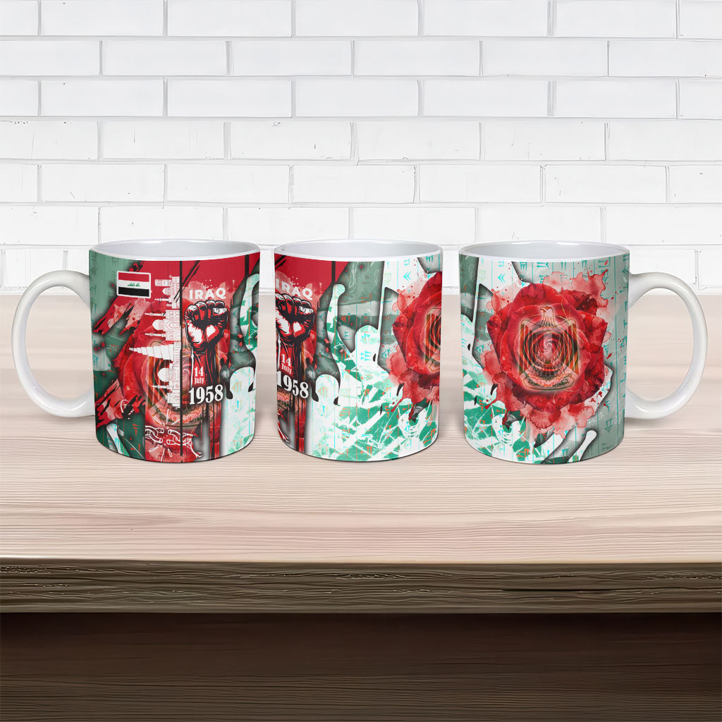 Iraq Revolution Ceramic Mug Eagle Of Saladin Iraqi Patriotism