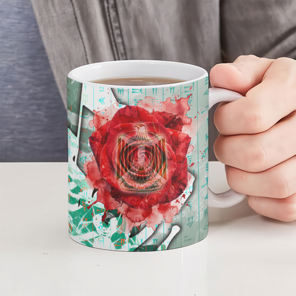 Iraq Revolution Ceramic Mug Eagle Of Saladin Iraqi Patriotism