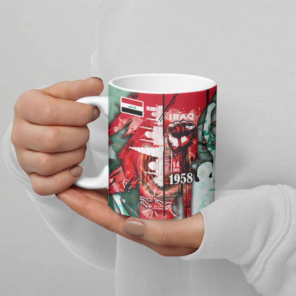 Iraq Revolution Ceramic Mug Eagle Of Saladin Iraqi Patriotism
