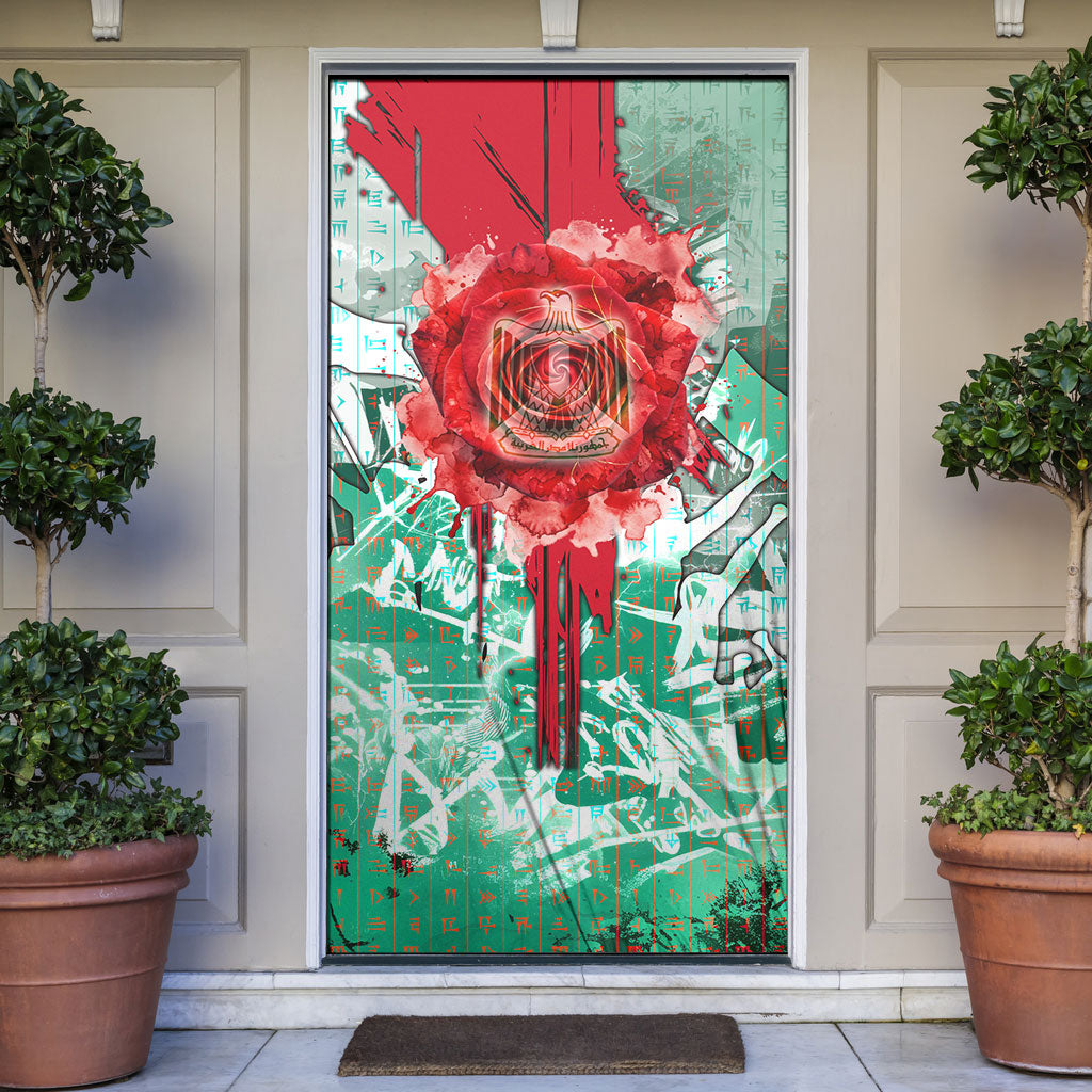 Iraq Revolution Door Cover Eagle Of Saladin Iraqi Patriotism