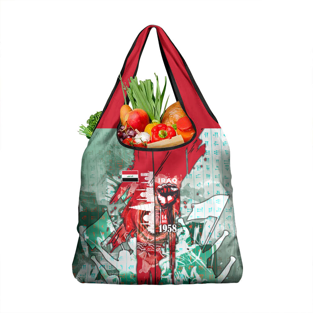 Iraq Revolution Grocery Bag Eagle Of Saladin Iraqi Patriotism