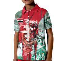 Iraq Revolution Kid Polo Shirt Eagle Of Saladin Iraqi Patriotism