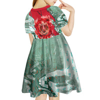 Iraq Revolution Kid Short Sleeve Dress Eagle Of Saladin Iraqi Patriotism