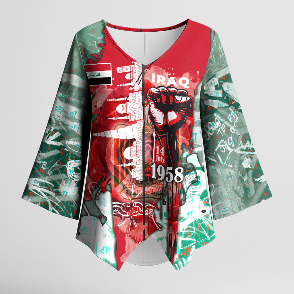 Iraq Revolution Kimono Sleeve Blouse Eagle Of Saladin Iraqi Patriotism