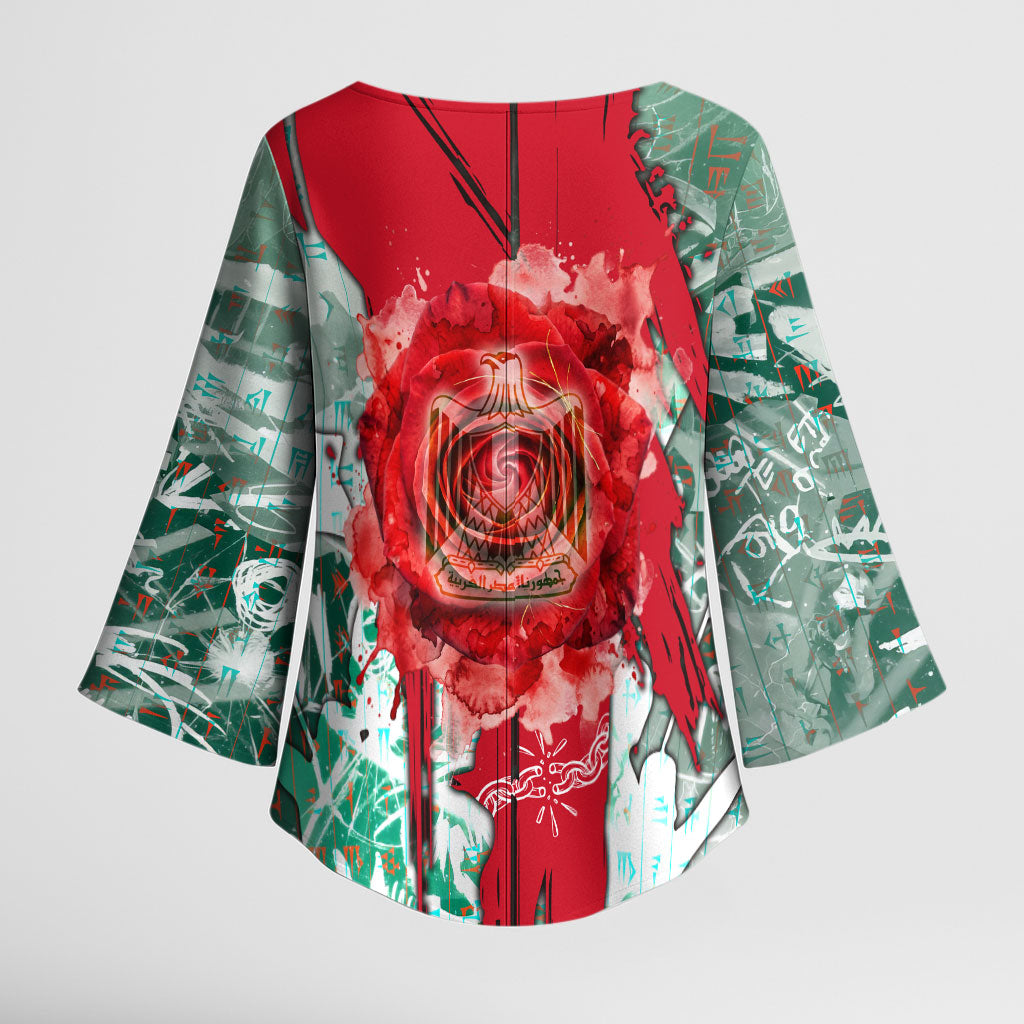 Iraq Revolution Kimono Sleeve Blouse Eagle Of Saladin Iraqi Patriotism